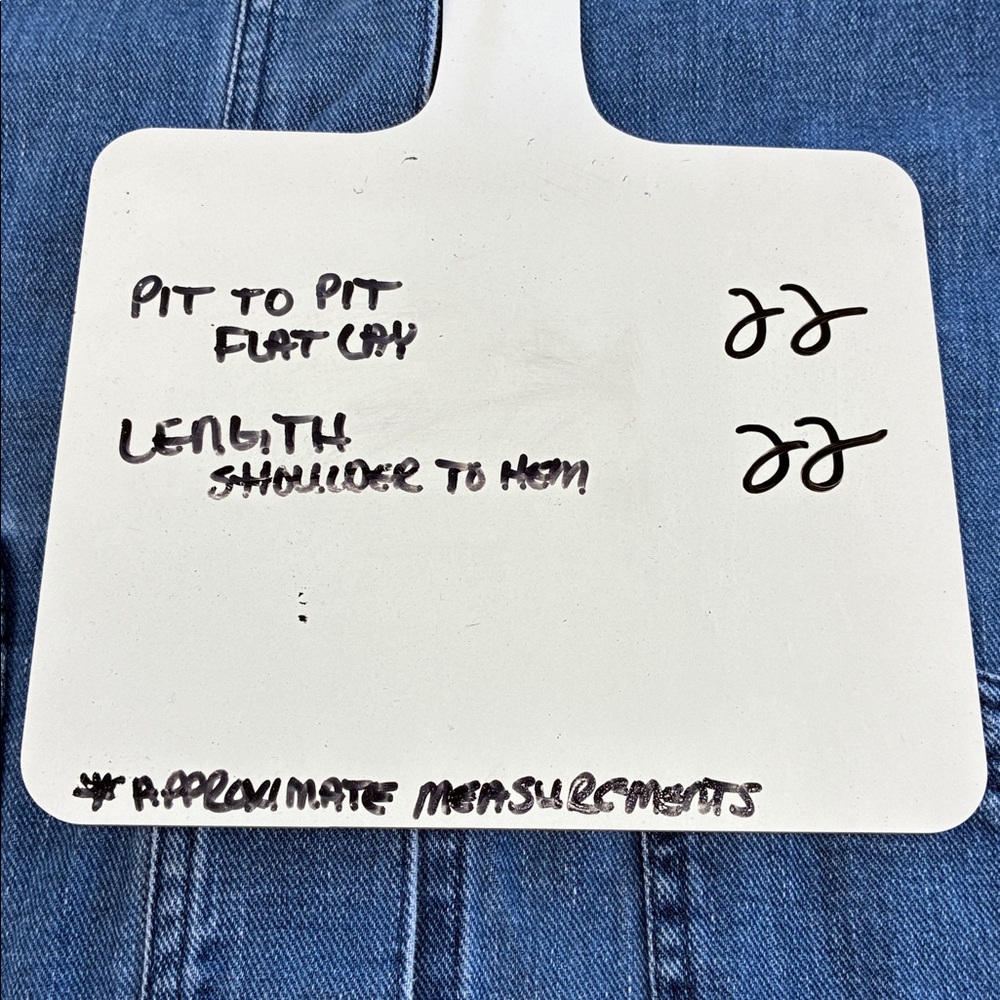 Gap Denim Swing Jacket Button Up Pockets Utility … - image 3